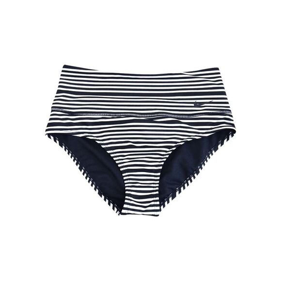 Nike Women's Sport Mesh High-Waist Swim Bottom Separates Swimsuit (S, Black) - Picture 1 of 3